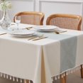 thumbnail image 2 of 8 Seater 87" x Rectangular Table Tablecloth, 2 of 5