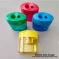 thumbnail image 3 of yingyy 12pcs ABS Classroom Pencil Sharpener Twin Hole Graphite Shaving Container Included Pencil Sharpener, 3 of 6