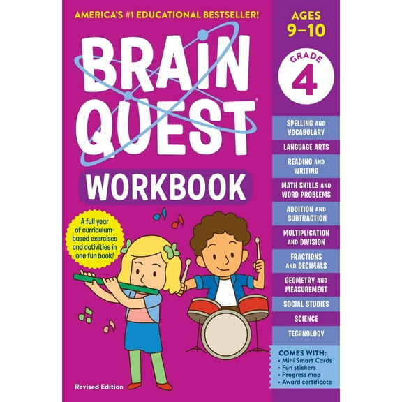 Brain Quest Workbook: 4th Grade Revised Edition (Revised edition) (Paperback)
