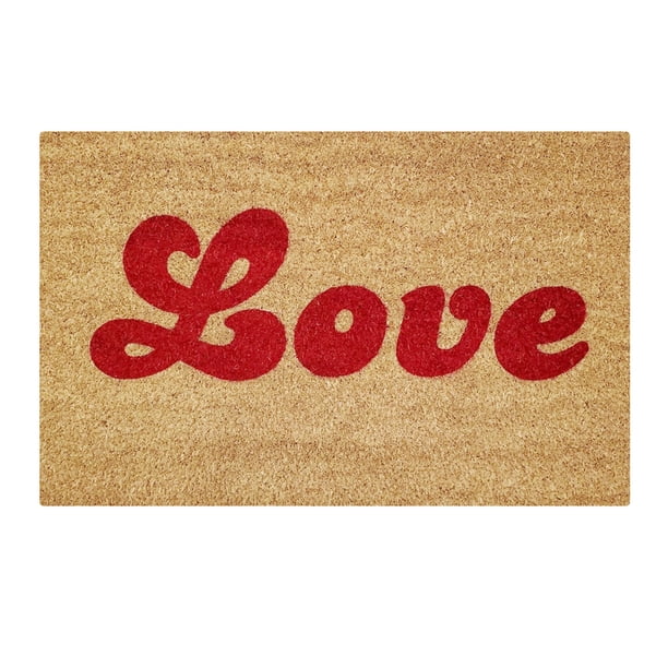 Alfombra antideslizante para decoración del Día de San Valentín, tapete antideslizante para interior y exterior, puerta delantera, alfombra de entrada para el baño