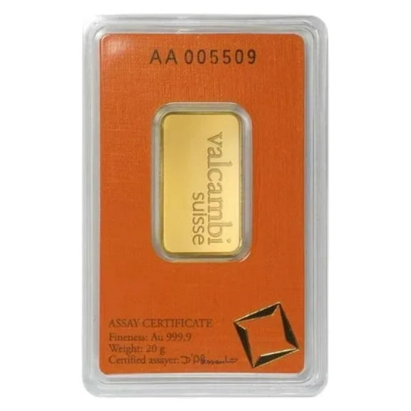 20 gram Valcambi Gold Bar (In Assay)