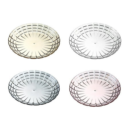 

4Pcs Multifunction European Style Fruit Plates Plastic Candy Snack Trays (Small)