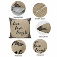 thumbnail image 6 of Throw Pillow Covers, Farmhouse Decorative Throw Pillow Covers 20x20 Inch, Retro Rustic Classic Black Flower Pattern Brown Square Linen Pillow Cases for Couch/Living Room/Sofa, 6 of 9