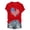 503_Hot Pink, variant on 4th of July USA Flag V Neck Shirt Women Star and Stripes Graphic Tops Short Sleeve Tee Summer Patriotic T Shirt Summer 250th Anniversary Tops