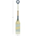 thumbnail image 4 of DecMode Blue Wooden Striped Oar Paddle Wall Decor with Yellow Accents, 4 of 13