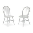 thumbnail image 2 of Windsor Solid Wood Spindleback Chair in White, 2 of 4