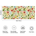 thumbnail image 3 of Pioneer Flower Floral Print Pattern Bathroom Rugs Mat, Non Slip Microfiber Bathroom Rug with Rubber Backing, Soft Mats for Bathroom Floor Tub Shower, 24"x60", 3 of 5