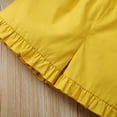 thumbnail image 7 of 5Y Little Girl Clothes 6 Years Little Girl Summer 2PCS Outfits Sleeveless Suspender Floral Top Yellow Shorts Set, 7 of 7