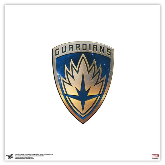 Gallery Pops Marvel Guardians of the Galaxy Vol 3 - Guardians Icon Wall Art, Unframed Version, 12" x 12"