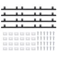 thumbnail image 1 of Uxcell Nylon Gear Rack, 4 Pack Total 6.6 ft Heavy Duty Reinforced Racks with Mounting Hardware Straight Gear, 1 of 8