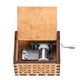 thumbnail image 5 of Caja de música con manivela de madera, artesanía clásica mecánica, regalo de cumpleaños, 1 ud., 5 of 11