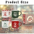 thumbnail image 6 of Gingprous Christmas Mugs Set of 4, Christmas Coffee Mug with Festival Design, Christmas Gifts for Women Men, Family, Holiday Mugs, 13 Oz, 6 of 7