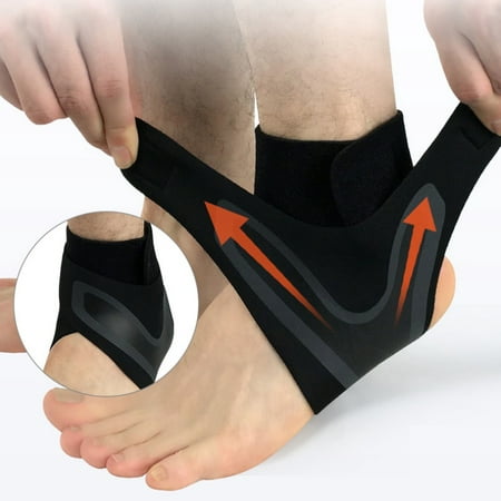 Ankle Brace Compression Support Sleeve (Pair) for Injury Recovery, Joint Pain and More. Plantar Fasciitis Foot Socks with Arch Support, Eases Swelling, Heel Spurs, Achilles Tendon Left L (Best Basketball Shoes For Achilles Tendon Injury)