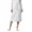 White, variant on Adar Universal Scrub Skirts For Women - Mid-Calf Drawstring Scrub Skirt