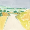 thumbnail image 2 of Barnes, Victoria 15x15 White Modern Wood Framed Museum Art Print Titled - Country Road Sketch II, 2 of 4