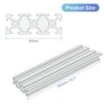 thumbnail image 2 of Unique Bargains 2080 T Slot Aluminum Extrusion 500mm(19.7 Inch) Silver for 3D Printer Laser Engraving Machine 2 Pcs, 2 of 6