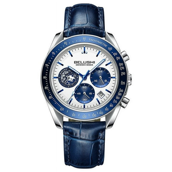 BELUSHI New Trendy Panda Famous Watch Plate Genuine Leather Strap Luminous Waterproof Student Men's Quartz Watches Watch