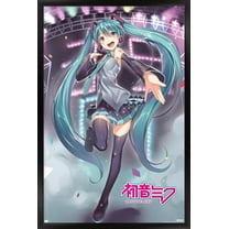 Hatsune Miku - Stage Lights Wall Poster, 14.725" x 22.375" Framed