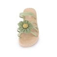 thumbnail image 5 of BLISSFUL STEP Women's Floral Sandals Slip on Open Toe Flats Sandals, 5 of 6