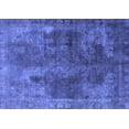 thumbnail image 1 of Ahgly Company Machine Washable Indoor Rectangle Oriental Blue Industrial Area Rugs, 2' x 4', 1 of 4