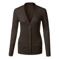 thumbnail image 2 of Cardigans for Women Long Sleeve Cardigan Knit Snap Button Sweater Regular & Plus, 2 of 2