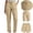 A08 Khaki, variant on High Waisted Cargo Pants for Women Straight Leg Work Trousers Multi-Pockets Utility Bottoms Breathable Cotton Twill Outdoorwear