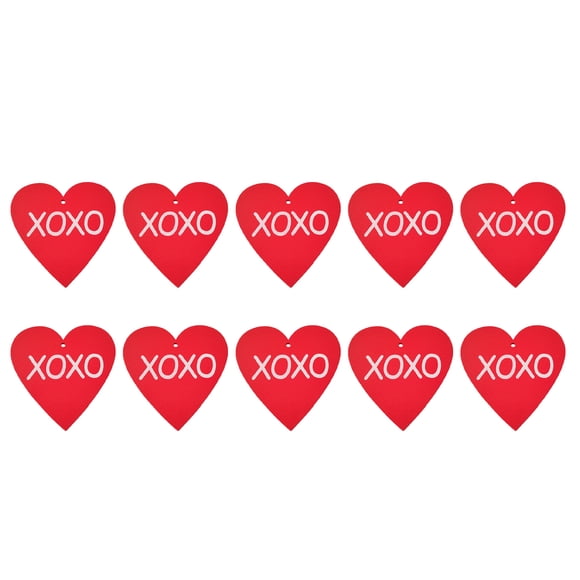 Oimcto Valentine's Day Pendant Fa,Valentine's Day Home Decoration Accessories Wooden Crafts Creative Handmade Love Heart Wood Chips,Valentine's Day gifts to please the mind and body