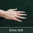 thumbnail image 4 of Junovo Soft Bathroom Rug Runner Absorbent Microfiber Bath Rugs for Bathroom Non Slip Bath Mat for Tub, Shower Floor,17"x24",Dark Green, 4 of 6