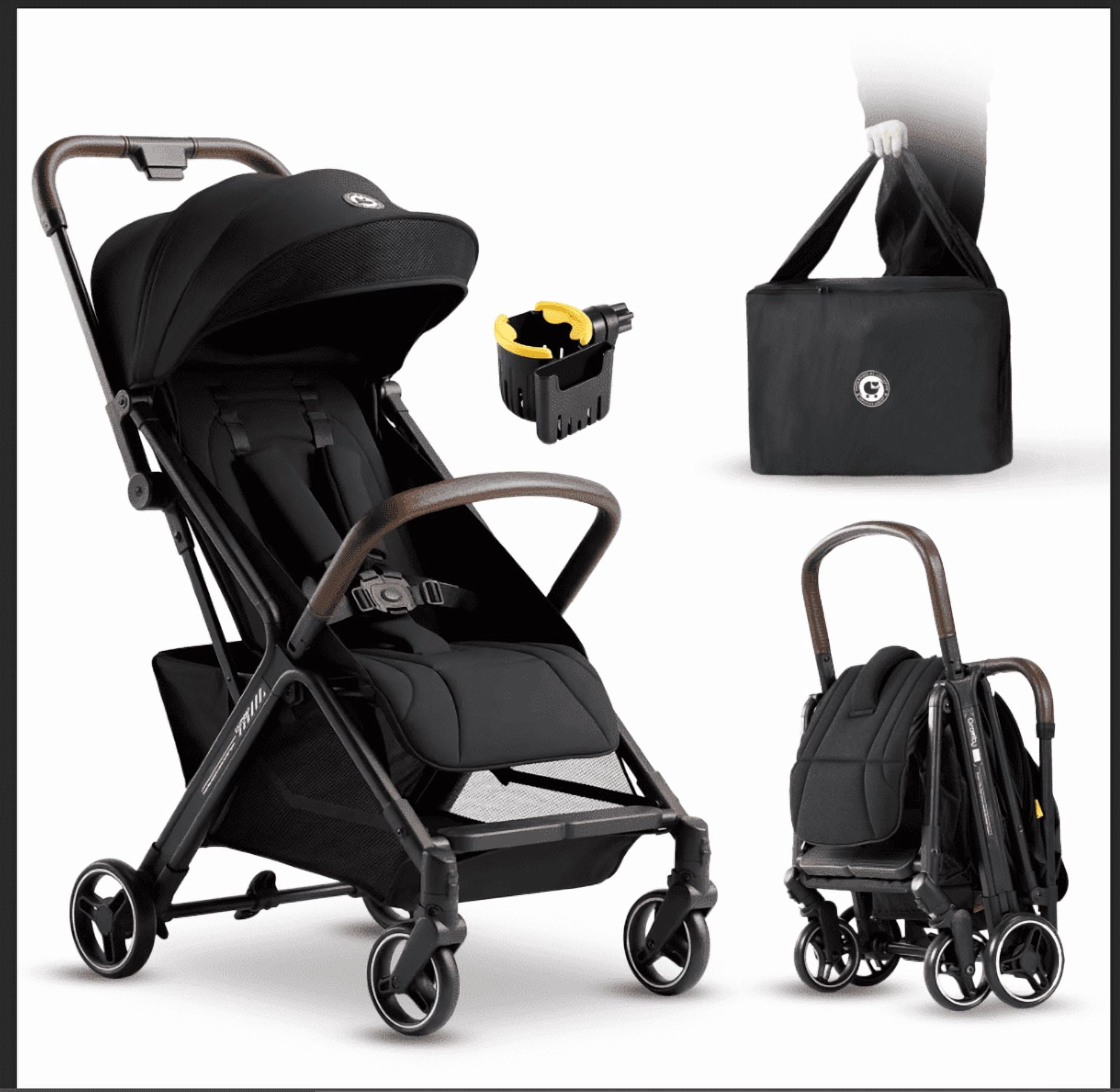 Beberoad R2 Compact Lightweight Baby Stroller, Waterproof Canopy