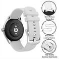 thumbnail image 4 of Silicone Watch Band 20mm Quick Release Rubber Watch Straps for Men Women,Silver Stainless Steel Buckle, 4 of 8