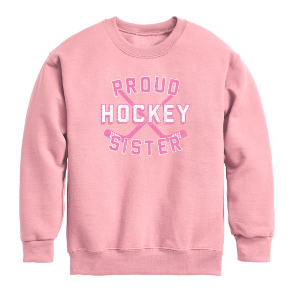 Instant Message - Proud Hockey Sister Graphic Fleece Sweatshirt