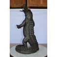 thumbnail image 5 of Nifao Alligator having fun bronze statue - fountain – Garden Water Feature Sculpture, 15"L x 15"W x 31"H, 5 of 10