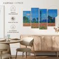 thumbnail image 4 of Elephant Stock Poppy Field Giverny 1891 Wall Art - Horizontal Multi Panel Canvas - Living Room Wall Decor - Nature Multi Panel - Blue And Gray Decor By Claude Monet - 24" x 14", 4 of 4