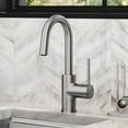 thumbnail image 2 of KRAUS Oletto Single Handle Kitchen Bar Faucet with QuickDock Top Mount Installation Assembly in Spot Free Stainless Steel, 2 of 12