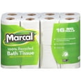 thumbnail image 2 of Marcal 100% Recycled Toilet Paper, 16 Big Rolls, 2 of 9