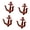 Red, variant on Bucolic Iron Anchors Shape Wall Hooks For Coastal Themed Decors Heavy Duty Entryway Hangers Homes Organization