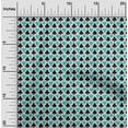 thumbnail image 2 of oneOone Polyester Spandex Turquoise Blue Fabric Poker Card Sewing Craft Projects Fabric Prints By Yard 56 Inch Wide, 2 of 4