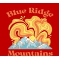 thumbnail image 2 of Adventure Society Blue Ridge Mountains Red Men's Crew Neck Short Sleeve Tee-Small, 2 of 2