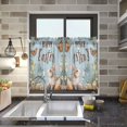 thumbnail image 4 of Wobogo Easter Bunny Blue Board Kitchen Curtains 2 Piece Set Farmhouse Country Style Light Filtering Small Window Drapes Suitable for Bathroom Laundry Room and RV 27x24in, 4 of 9