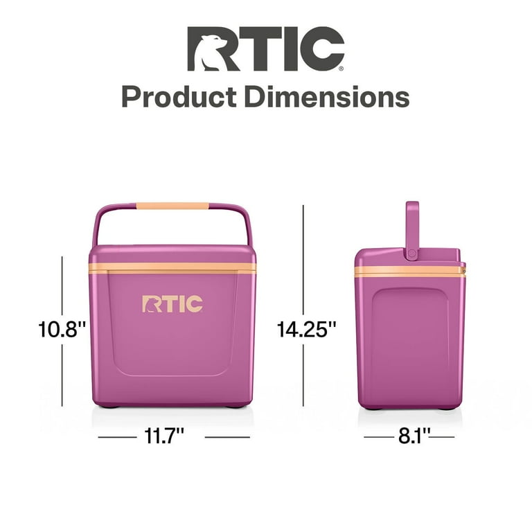 RTIC 8 QT Hard-Sided Personal Cooler, Fits 12 Cans, Road Trip