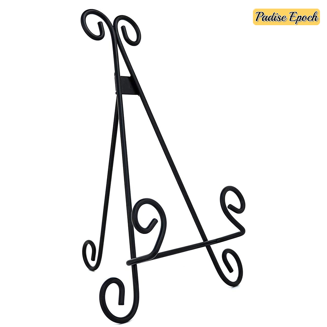 Heavy Duty Metal Artisan Curved Book Stand, Picture Frame Stand, Plaque