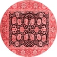 thumbnail image 1 of Ahgly Company Indoor Round Oriental Red Industrial Area Rugs, 8' Round, 1 of 4