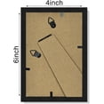 thumbnail image 6 of chalian 4x6 Picture Frame Set of 4, Display Pictures 3.5x5 with Mat or 4x6 without Mat, Engineered Wood with Shatter Resistant Plexiglass, Small Photo Frames for Wall or Tabletop Display, Black, 6 of 15