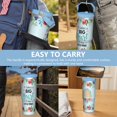 thumbnail image 7 of 30 Oz Tumbler Give the Teacher Light Blue Flowers Tumbler with Lid and Straw, Birthday Gift Cup for Friend Women Men Coffee Travel Mug Thanksgiving Day Halloween Christmas Gift Water Bottle, 7 of 7