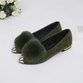 thumbnail image 5 of NOKIO Chic Women'S Faux Suede Flats Ladies Fashion Solid Color Suede Pointed Shallow Mouth Comfortable Flat Casual Shoes Trendy Women'S Everyday Footwear, 5 of 5