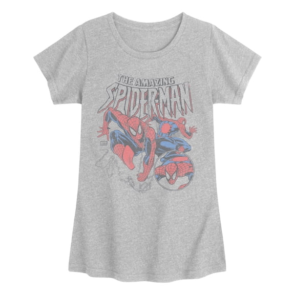 Spider-Man - Web Circle Fitted Short Sleeve Graphic T-Shirt