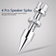 thumbnail image 4 of 4 PCS Speaker Spike, Silver Copper Speaker Spike Set, Speaker Spike Isolation Stand with Base Pad Feet Mat for Subwoofer CD DVD Player Audio Amplifier Recorder, Hifi Speaker Fram, 4 of 7