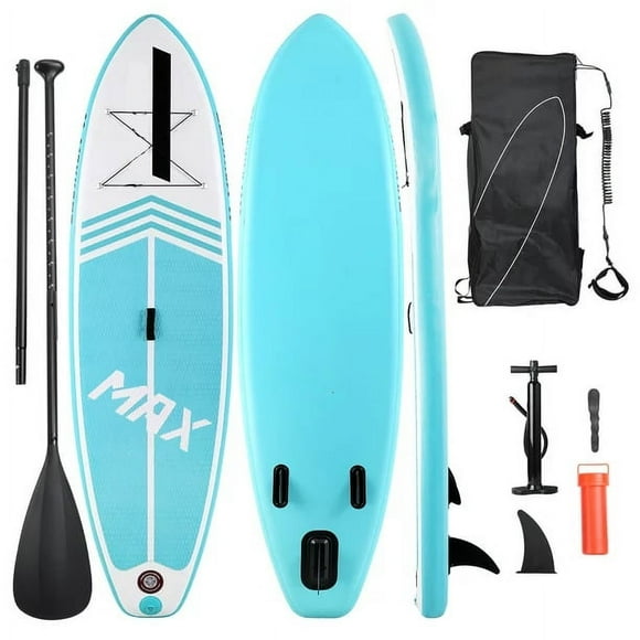 Maxkare Planche à Pagaie Gonflable Stand Up Paddle Board SUP avec Accessoires de Planche à Pagaie Haut de Gamme et Pont Antidérapant Sac à Dos ISUP Paddle Leash Pump Paddle Board pour Adultes, Jeunes et Enfants