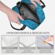 thumbnail image 3 of Fotbe Blue Glitter Bolsa de Almuerzo con Estampado, Lonchera Aislada, Contenedores de Comida Reutilizables Tipo Cooler a Prueba de Fugas, 3 of 7
