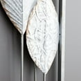 thumbnail image 4 of DecMode Gray Metal Tall Cut-Out Leaf Wall Decor with Intricate Laser Cut Designs, 4 of 9